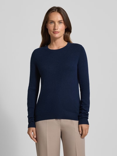 Christian Berg Woman Gebreide pullover van puur kasjmier Donkerblauw - 4