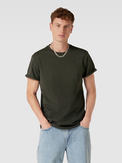 G-Star Raw T-shirt z bawełny ekologicznej model ‘Lash’ Antracytowy 4