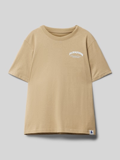 Jack & Jones T-Shirt mit Label-Print Camel 1