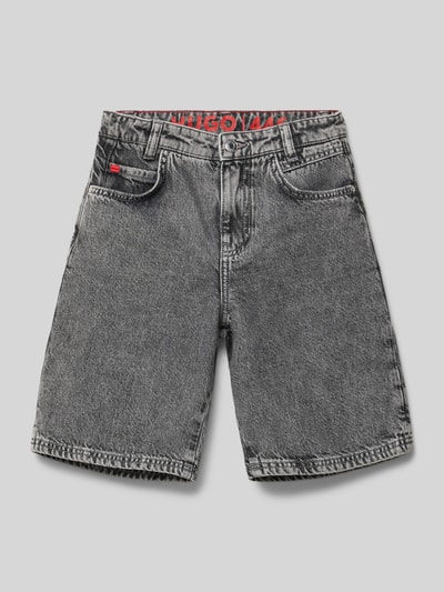 HUGO Korte jeans met steekzakken Middengrijs - 1