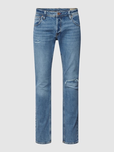 Jack & Jones Jeansy z przetarciami model ‘GLENN’ Niebieski 2