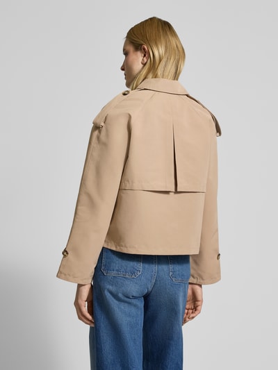 Vero Moda Regular Fit Trenchcoat mit verkürztem Schnitt Modell 'CHLOE' Hellbraun 5