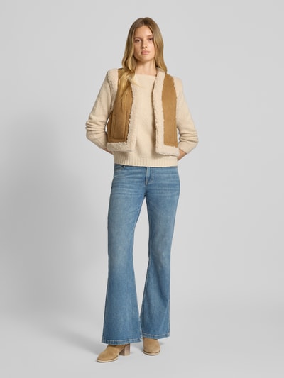 SUNCOO PARIS Gilet van teddybont, model 'DUAL' Camel - 1