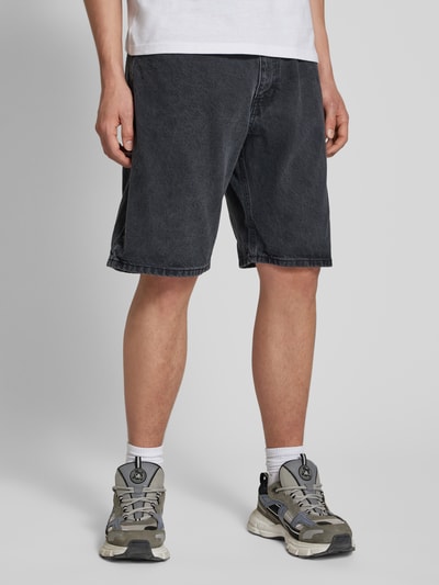 REVIEW Szorty jeansowe o kroju baggy fit z 5 kieszeniami Czarny 4