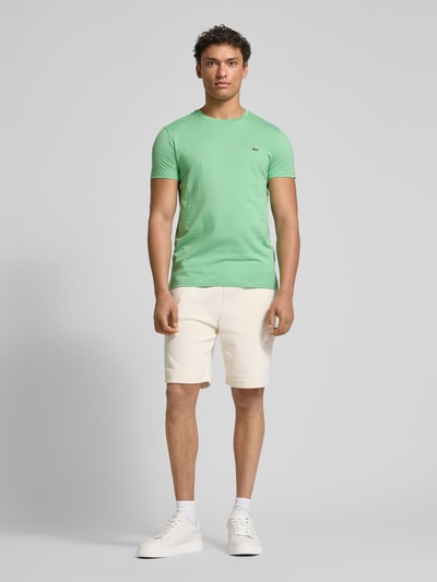 Lacoste T-Shirt mit Rundhalsausschnitt Modell 'Supima' Hellgruen 1