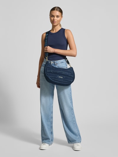 Hey Marly Schoudertas met logodetail, model 'Lifetime' Donkerblauw - 1