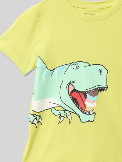 Blue Seven T-Shirt mit Motiv-Print Gelb 2