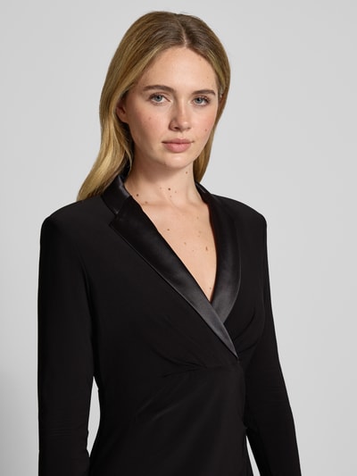 Adrianna Papell Maxi-jurk met reverskraag Zwart - 3