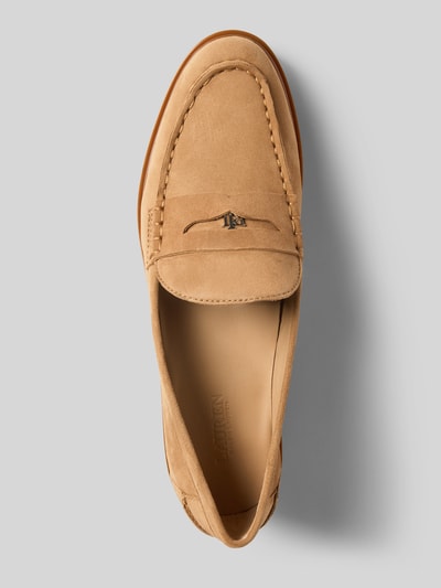 Lauren Ralph Lauren Loafer aus Leder-Mix mit Logo-Applikation Modell 'Marli' Sand 3