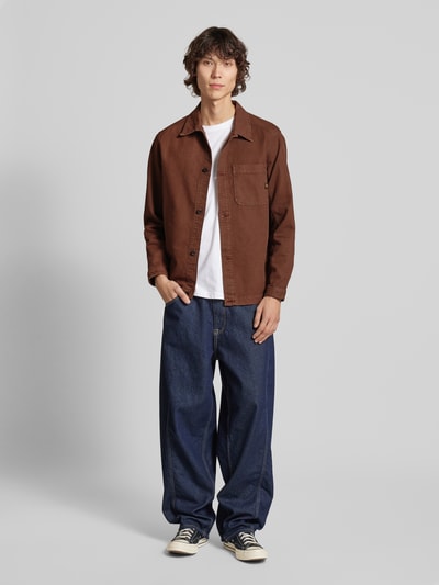 G-Star Raw Freizeithemd mit Knopfleiste Rostrot 1