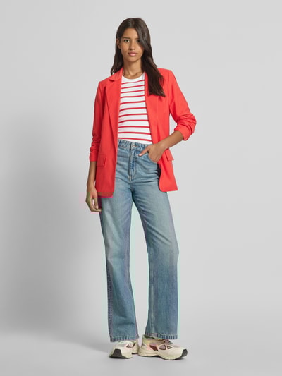 s.Oliver RED LABEL Regular fit blazer met geplooid detail op de mouw Rood - 1