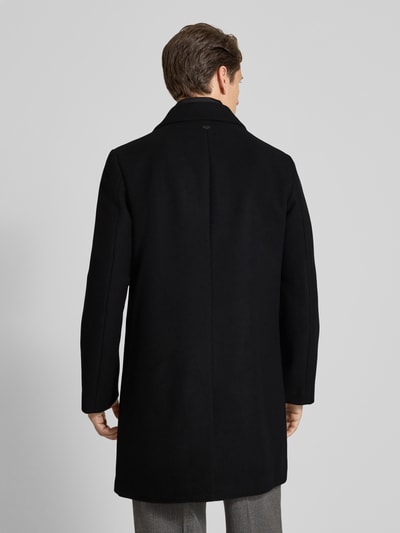 Antony Morato Regular fit lange jas met reverskraag, model 'Rupert' Zwart - 5