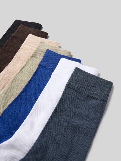 Jack & Jones Sokken met elastische ribboordjes in een set van 7 paar Koningsblauw - 2