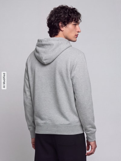 Polo Ralph Lauren Sweatjacke mit Logo-Stickerei Hellgrau Melange 5