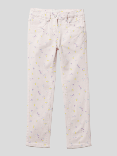 Tom Tailor Jeans met all-over bloemenmotief Lichtroze - 1