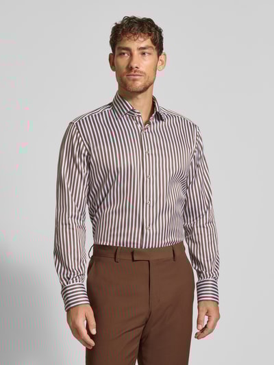 ETERNA Modern Fit Business-Hemd mit Kentkragen  Cognac 4