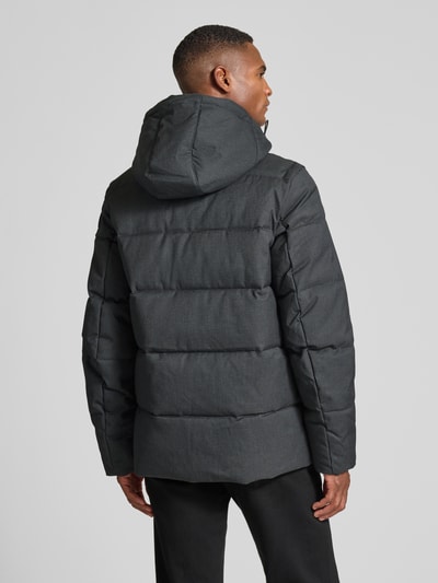 PME Legend Regular fit gewatteerd jack met viscose, model 'YET' Antraciet - 5