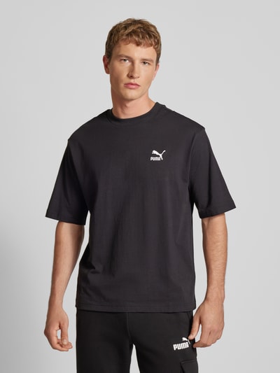 PUMA PERFORMANCE T-shirt z wyhaftowanym logo Czarny 4