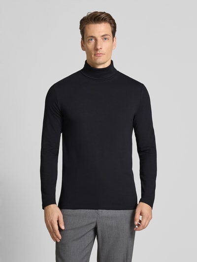 Lindbergh Shirt met lange mouwen en col Zwart - 4