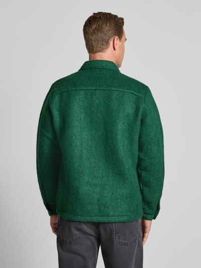 Lacoste Regular Fit Hemdjacke mit Woll-Anteil Gruen 5