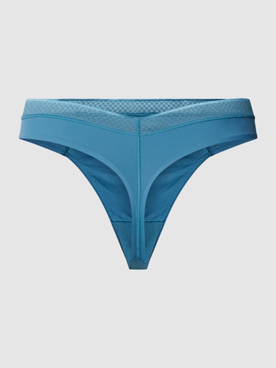 Calvin Klein Underwear String met labeldetail Petrol - 3