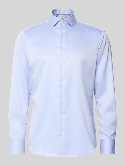 Christian Berg Men Regular Fit Business Hemd aus Baumwolle mit Haifischkragen Bleu 2