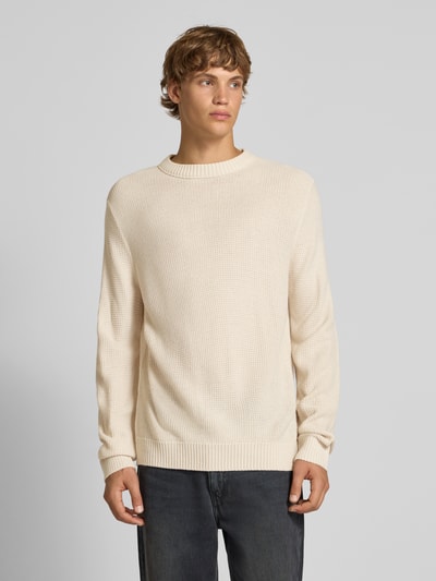 Jack & Jones Gebreide pullover met ronde hals, model 'ROY' Offwhite - 4
