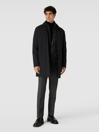 SELECTED HOMME Lange jas met steekzakken, model 'ALVIN' Zwart - 1