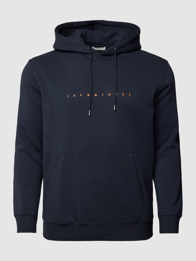 Jack & Jones Plus PLUS SIZE hoodie met capuchon, model 'STAR' Donkerblauw - 2