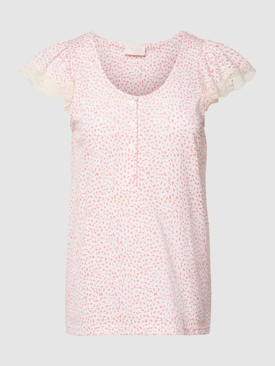 Pinklabel Pyjamabovendeel van katoen, model 'Capri' Lichtroze - 1