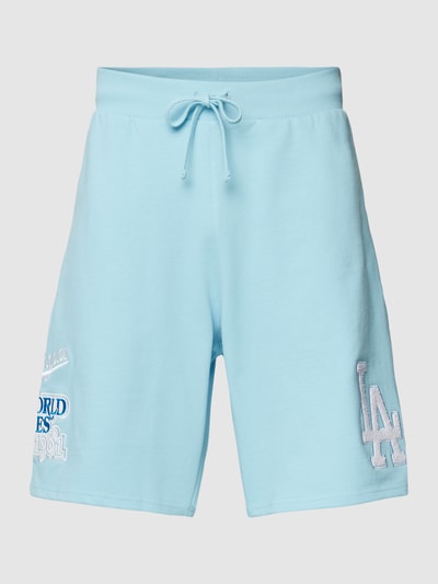 New Era Shorts mit elastischem Bund und Tunnelzug Hellblau 2