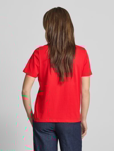 s.Oliver RED LABEL Relaxed Fit T-Shirt aus reiner Baumwolle Rot 5