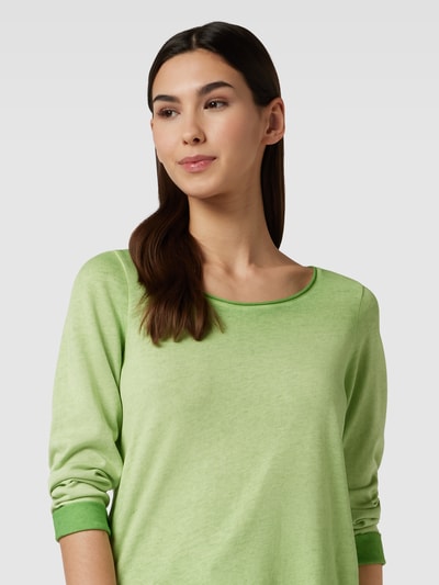 Smith and Soul Gebreide pullover met labelapplicatie Groen - 3