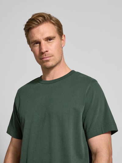 SELECTED HOMME Regular fit T-shirt van puur katoen, model 'CHRIS' Donkergroen - 3