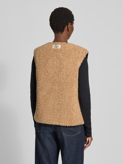 Lanius Keerbaar gilet met blinde sluiting Zwart - 5