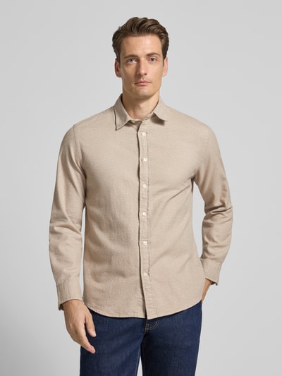 SELECTED HOMME Regular fit vrijetijdsoverhemd van puur katoen, model 'NOAH' Beige - 4
