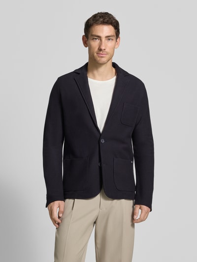 CINQUE slim fit 2-knoops colbert model 'LENTINI' Marineblauw - 4