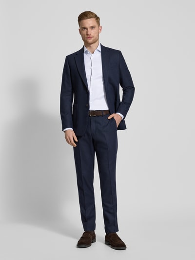 BOSS Slim Fit Business-Hemd mit Haifischkragen Modell 'Hank' Bleu 1