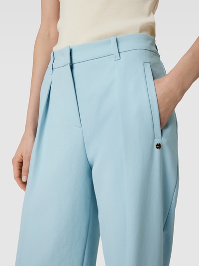 Marc Cain Bundfaltenhose mit Label-Detail Bleu 3