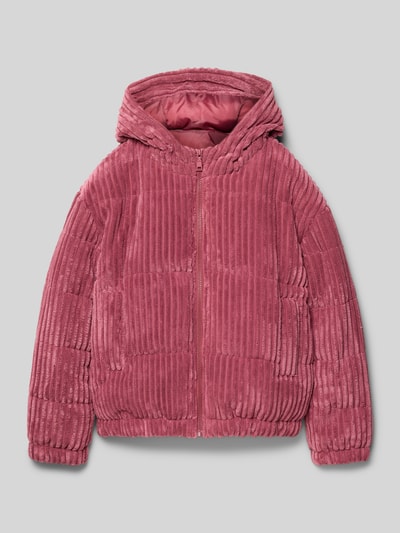 s.Oliver RED LABEL Regular fit gewatteerd jack in gestructureerde look Kersenrood - 1