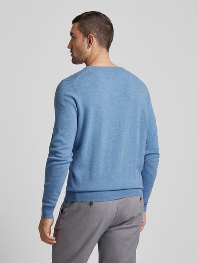 Fynch-Hatton Strickpullover mit V-Ausschnitt Hellblau 5