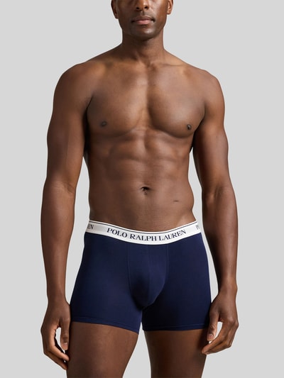 Polo Ralph Lauren Underwear Obcisłe bokserki z mieszanka bawełny w zestaw 3 szt. Granatowy 3