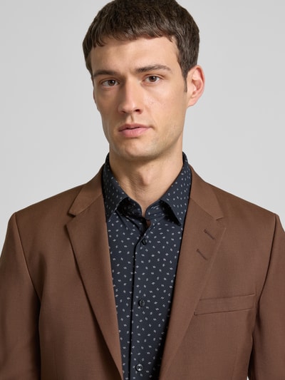 BOSS Slim fit zakelijk overhemd met elastisch performancemateriaal, model 'HANK' Zwart - 3