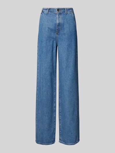 Marc O'Polo Wide Leg Jeans aus Lyocell-Baumwoll-Mix Blau Melange 1