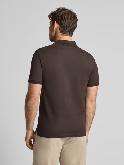 Lacoste Slim Fit Poloshirt aus reiner Baumwolle Dunkelbraun 5