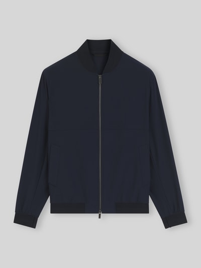 BOSS Slim Fit Blouson mit Zweiwege-Reißverschluss Modell 'P-HANRY-BMB-WG-263F' Marine 2