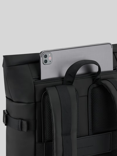 Kapten & Son Rucksack mit Flaschenhalterung innen Modell 'HELSINKI' Black 4