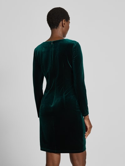 Christian Berg Woman Selection Sukienka o długości do kolan z aksamitu z okrągłym dekoltem Zielony 5