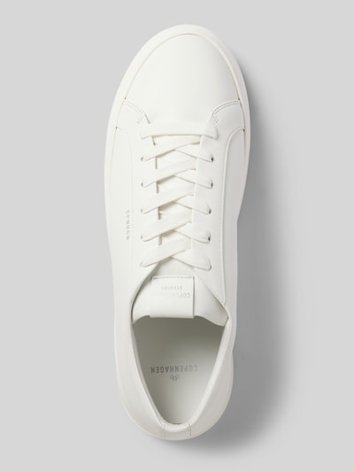 Copenhagen Ledersneaker mit Label-Prints Weiss 4