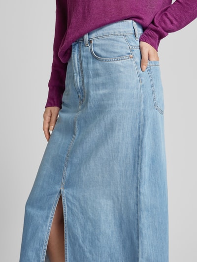 Weekend Max Mara Spódnica jeansowa z rozcięciem model ‘GELADA’ Jeansowy niebieski 3